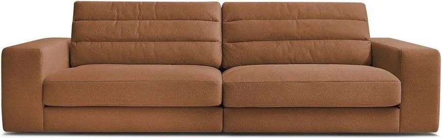 Pomarańczowa aksamitna sofa 276 cm Sierra – Bobochic Paris