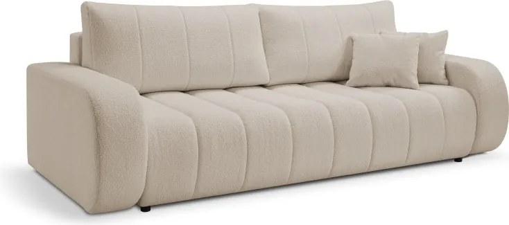 Sofa BALOO z funkcja spania i pojemnikiem BEŻOWY LAMBI 06