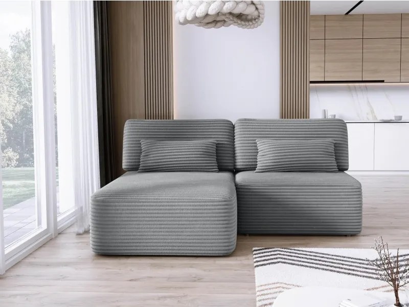 Narożnik TILIA wolnostojący układ L strona Lewa z funkcją spania w tkaninie Tilia 90