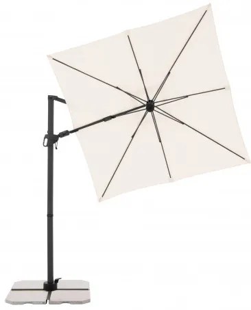 DERBY DX 210 x 210 cm - parasol ogrodowy z boczną nóżką : Substancja Desen - 820