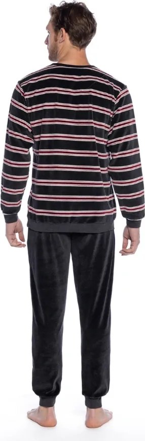 Ciepła piżama męska ARLINDO 3XL Brązowy