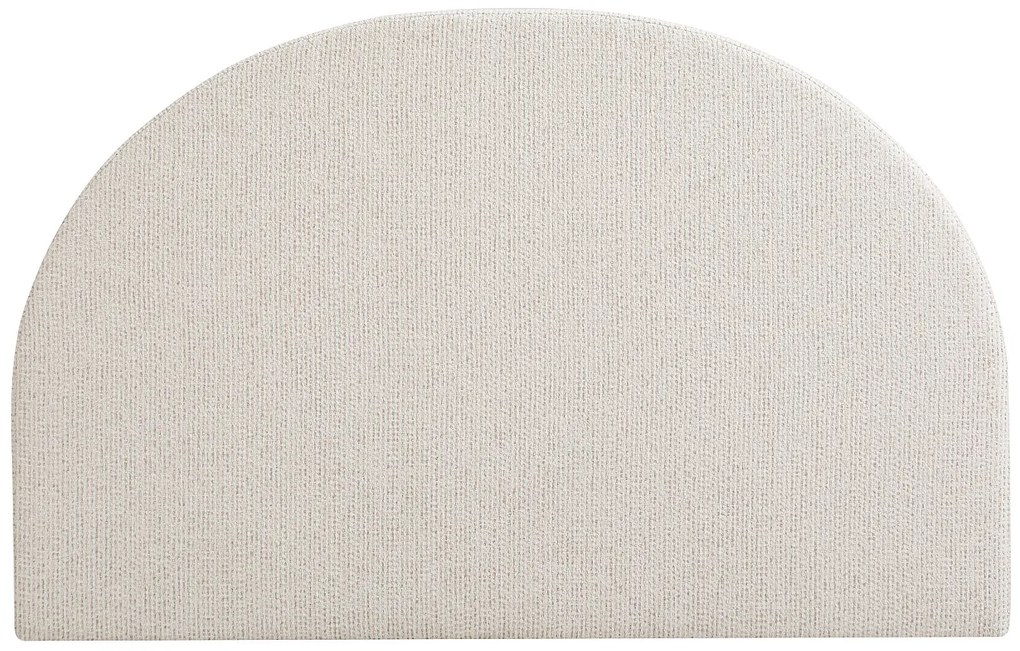 Zagłówek łóżka 140 cm - Tkanina teksturowana - Beż - PANIOTI