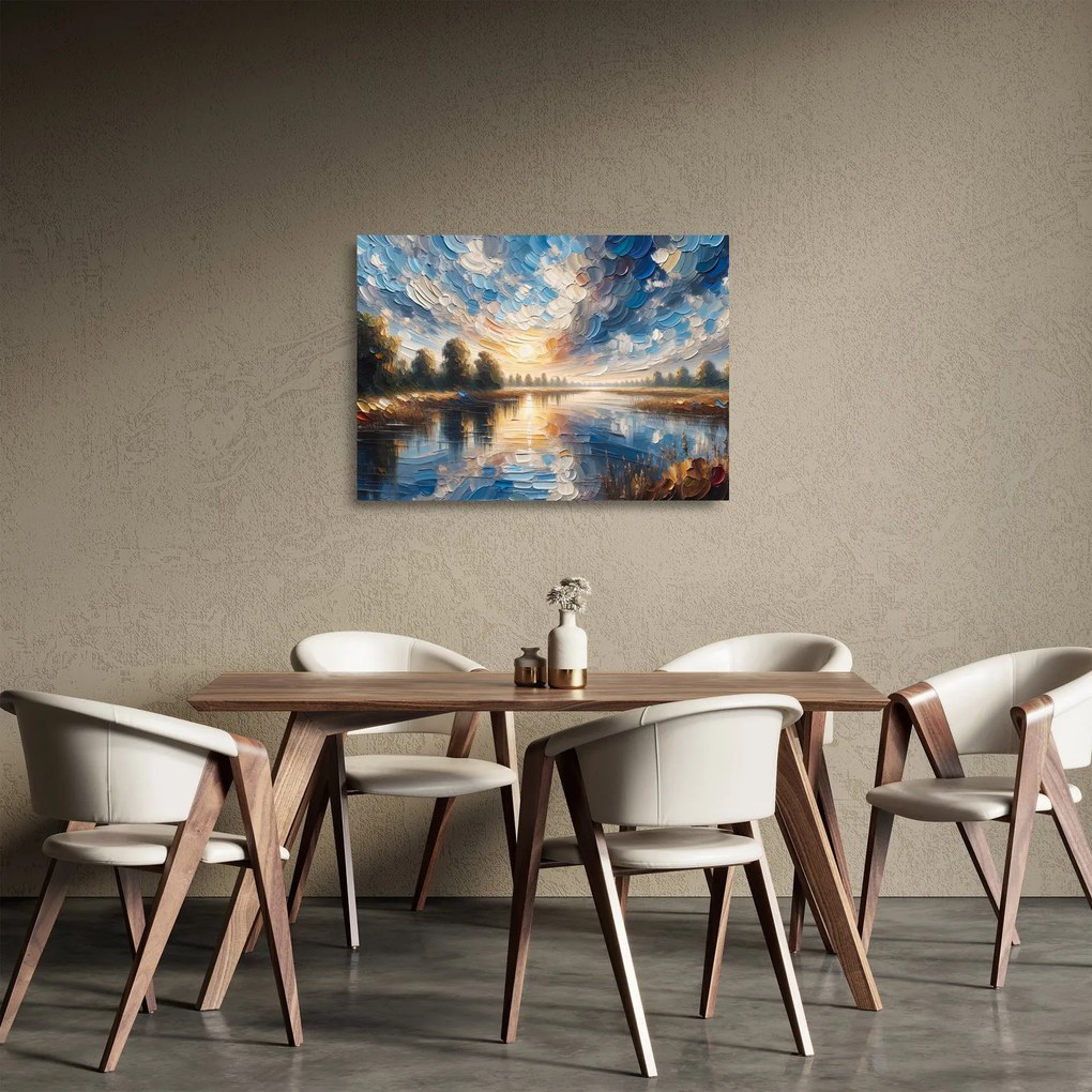 Obraz na szkle - Słońca nad wodą (70x50 cm)