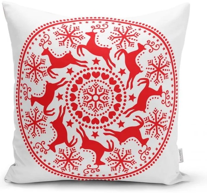 Zestaw 4 świątecznych poszewek na poduszki i bieżnika Minimalist Cushion Covers Christmas