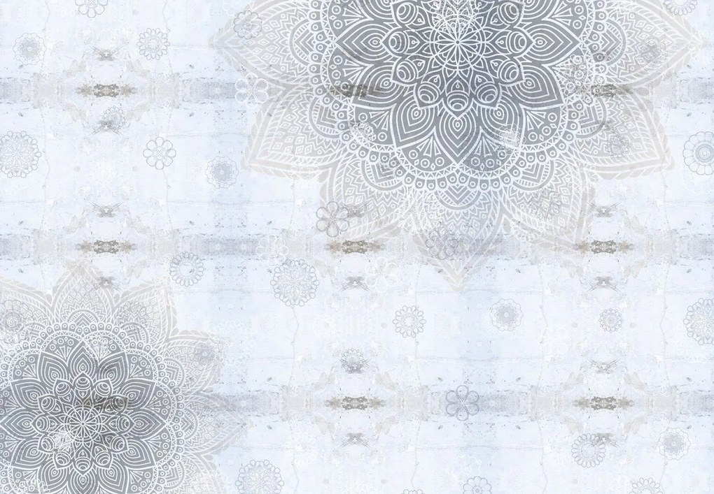 Fototapeta - Mandale w betonie (196x136 cm)