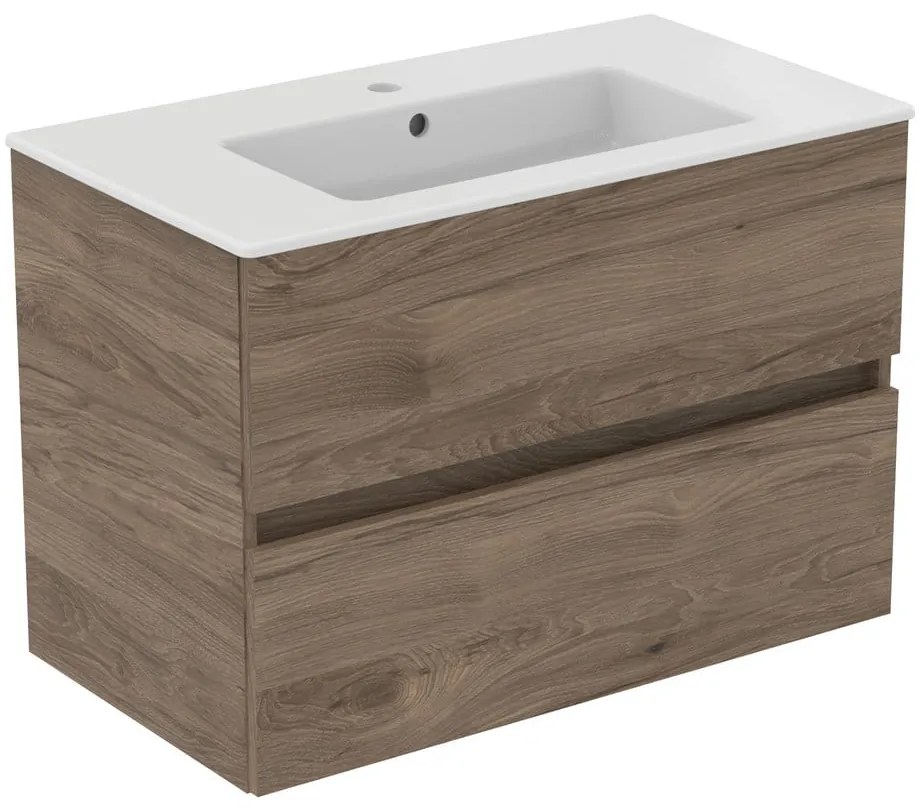 Wisząca szafka pod umywalkę w dekorze orzecha 80x55 cm Eurovit+ – Ideal Standard
