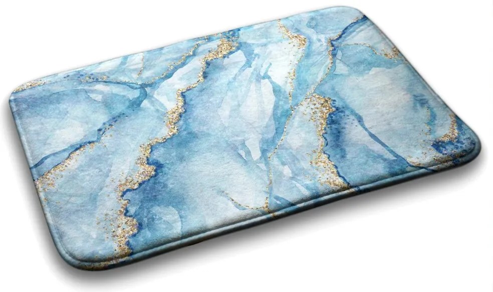 Dywanik łazienkowy Dywanik łazienkowy Niebieski marmur