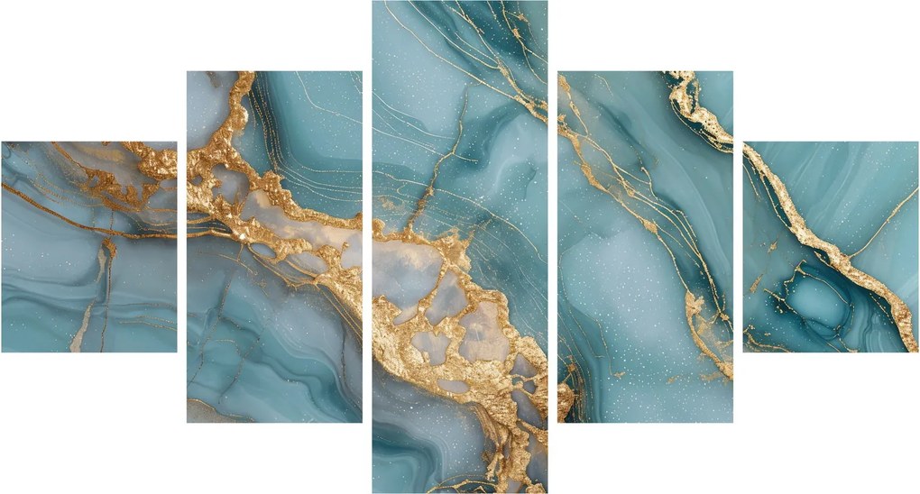 Obraz - Turkusowy marmur (125x70 cm)