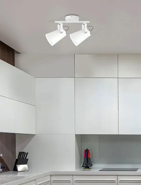 Biała loftowa lampa sufitowa z reflektorami - 3X S986 A4-T47