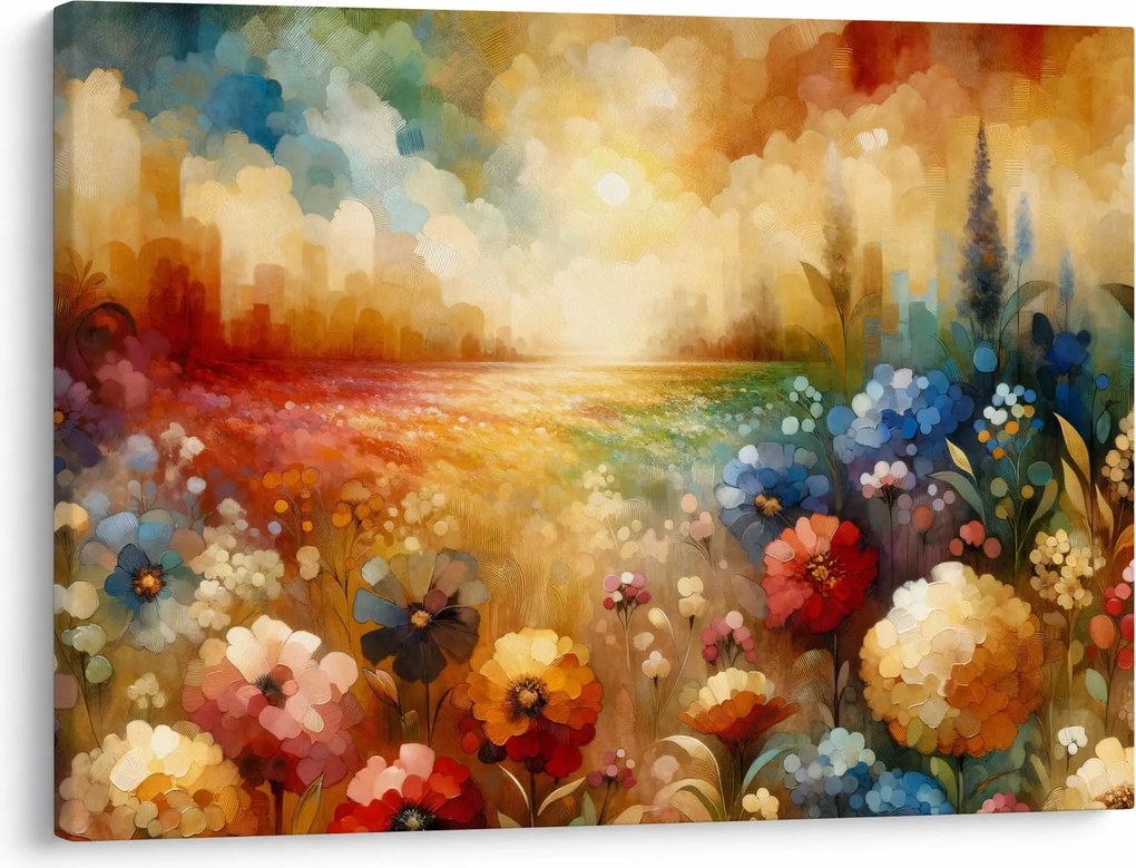 Obraz - Kolorowa łąka (70x50 cm)