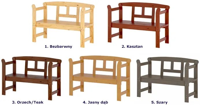 Drewniana ławka do przedpokoju - Cucio