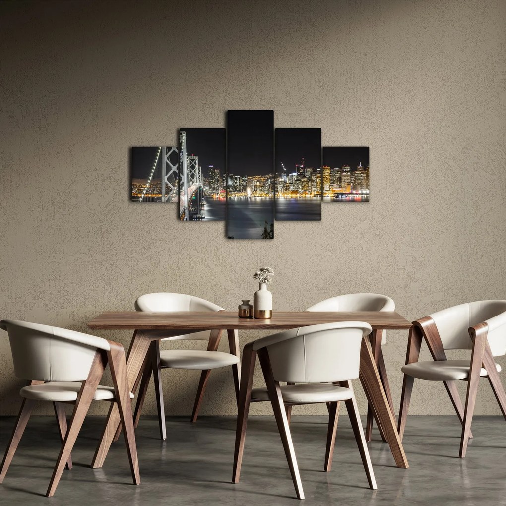 Obraz Brooklyn Bridges i Nowego Jorku (125x70 cm)