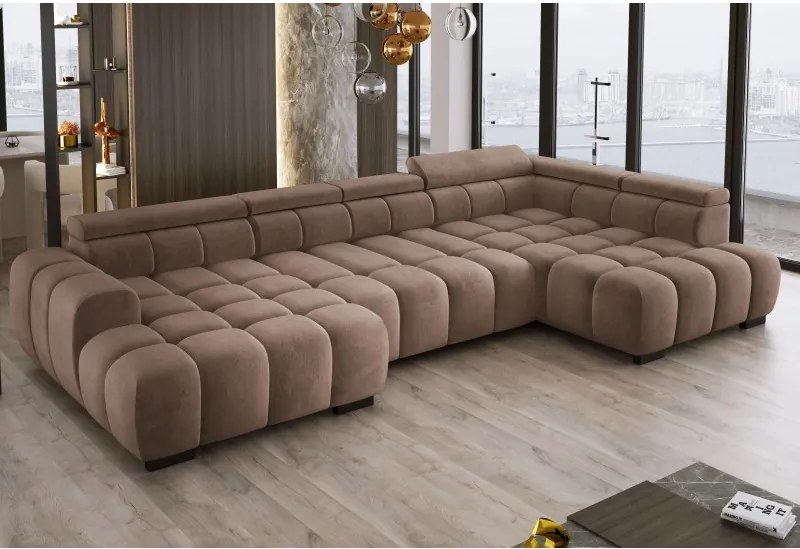 Narożnik BULL XL Prawostronny z elektryczną funkcją regulacji tkanina Salvador 04 WERSAL