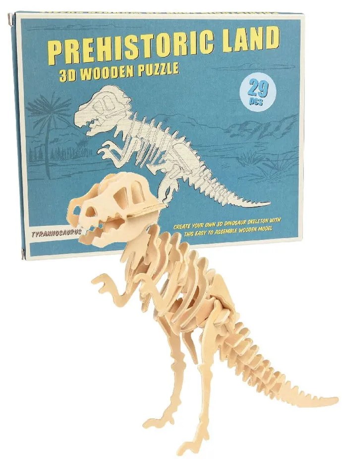 Drewniane 3D puzzle dinozaur Rex London Tyrannosaurus