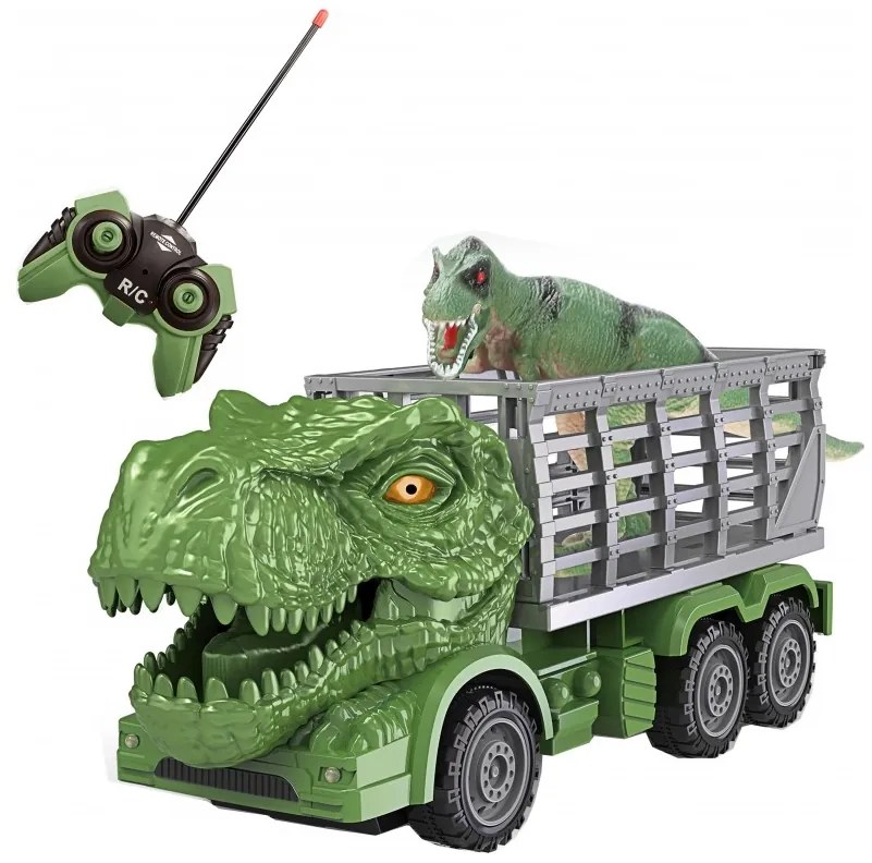 Woopie samochód zdalnie sterowany rc dinozaur zielony + figurka