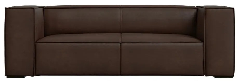 Ciemnobrązowa skórzana sofa 212 cm Madame – Windsor &amp; Co Sofas