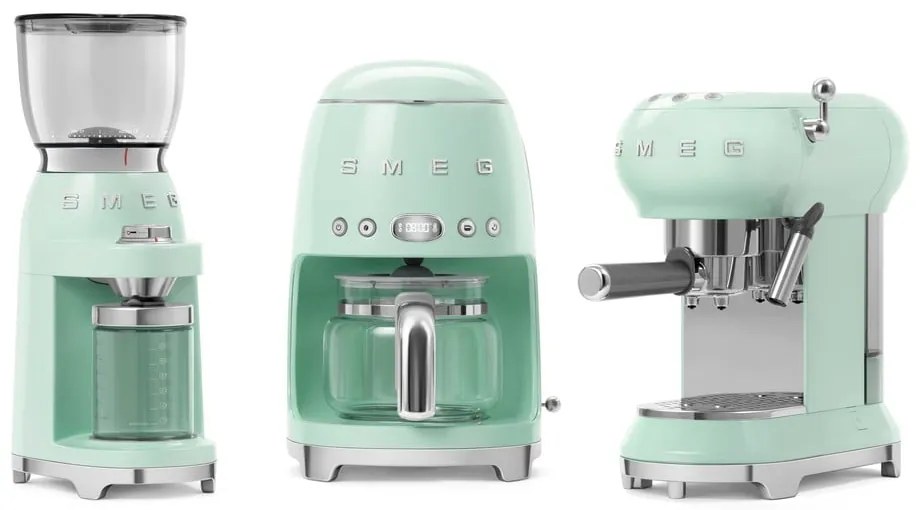 Jasnozielony ekspres do kawy przelewowej Retro Style – SMEG