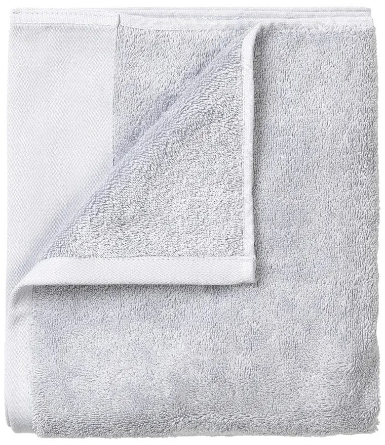 Jasnoszare bawełniane ręczniki frotte zestaw 4 szt. 30x30 cm Riva – Blomus