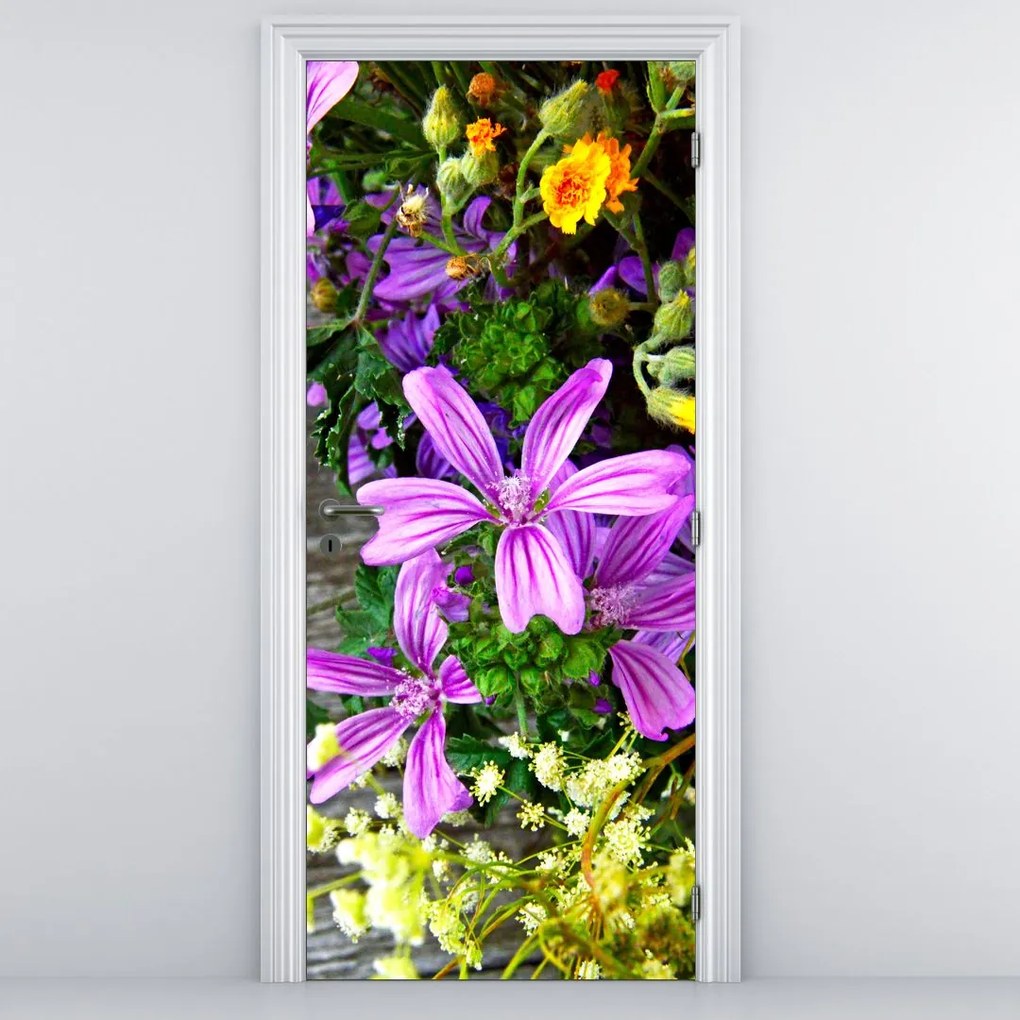 Fototapeta na drzwi - Kwiaty polne (95x205cm)