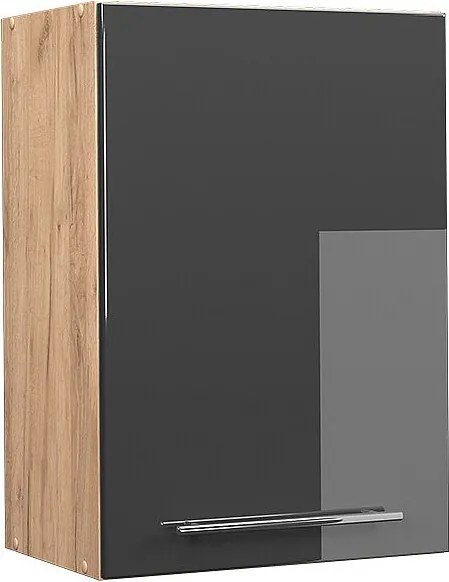 Szafka ścienna antracyt wysoki połysk 50x34.1x72 fame-line