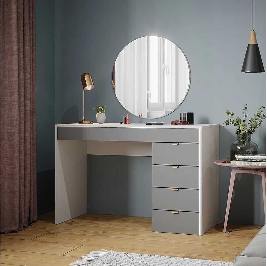 Stolik do przebierania biały/szary/szary 115x55x76 elise