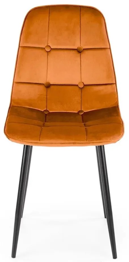 Krzesło tapicerowane K417 VELVET cynamonowe HALMAR