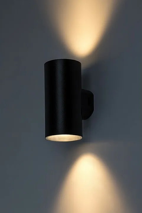 Rabalux 77155 zewnętrzna lampa ścienna LED Urfa, 18 W, IP65, czarny, 16 cm