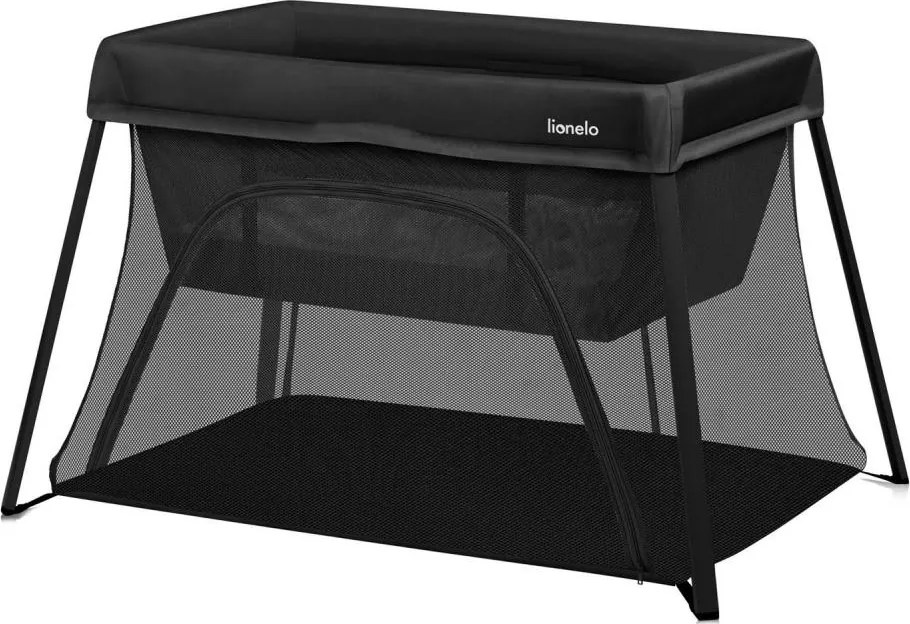 Lionelo - Łóżeczko turystyczne 3w1 ALICE czarne