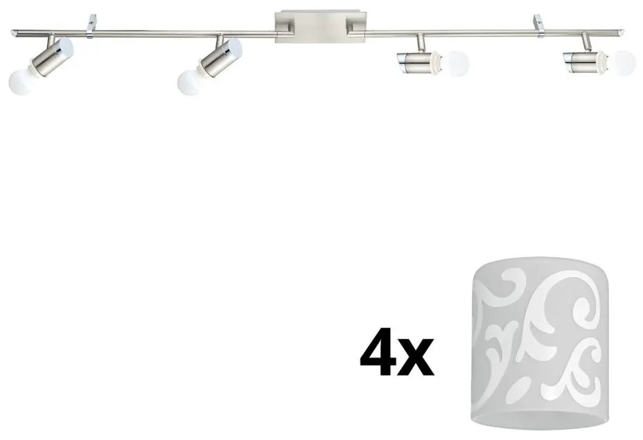 Eglo - LED oprawa punktowa MY CHOICE 4xE14/4W/230V chrom/biały