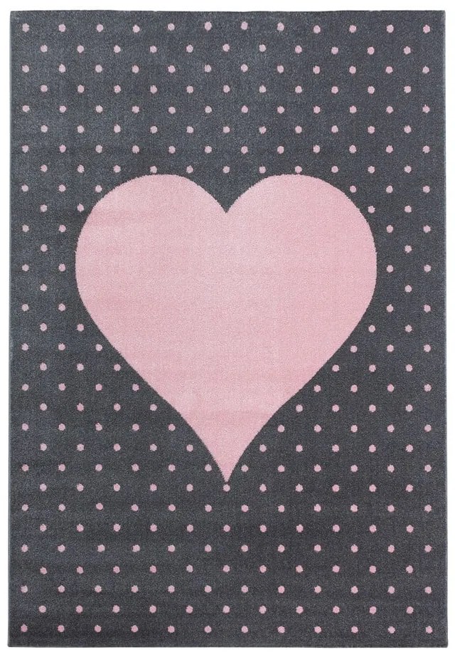 Różowo-szary dywan dziecięcy 80x150 cm Bambi – Ayyildiz Carpets