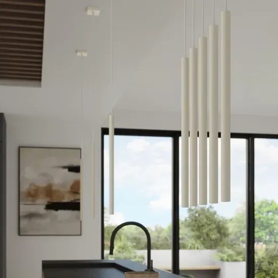 Beżowa potrójna lampa wisząca E5-W09