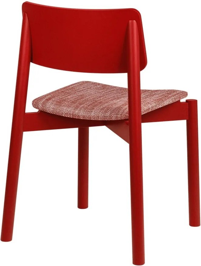 Czerwone krzesło sztaplowane Wem – noo.ma