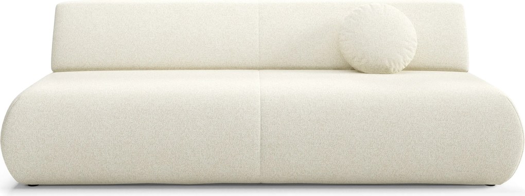 Masseno Sofa DELTA z funkcją spania i pojemnikiem na pościel - Kremowy - PUENTE 03