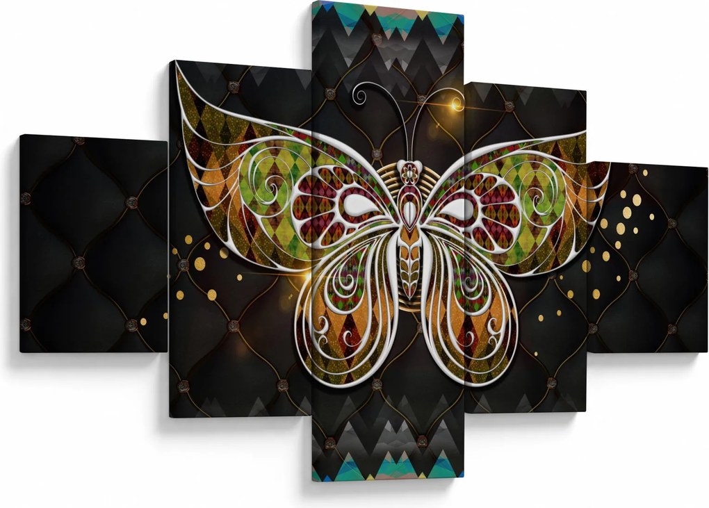 Obraz - Magiczny motyl (125x70 cm)