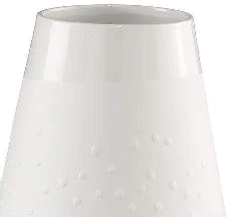 Biała porcelanowa waza DOTS