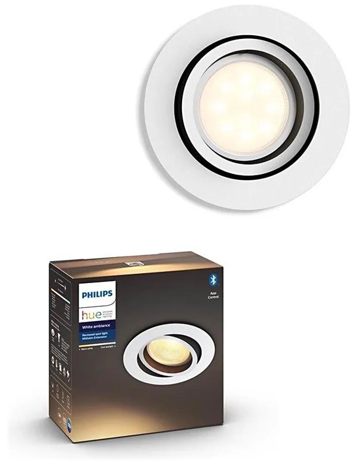 Philips 50411/31/P9 - LED Oświetlenie ściemnialne MILLISKIN 1xGU10/5W/230V