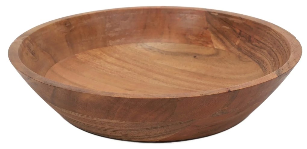 Miska z drewna akacji, 25 x 6 cm