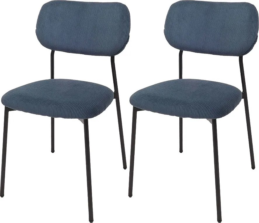 Krzesło do jadalni MCW-O26 (zestaw 2 sztuk),  niebieski