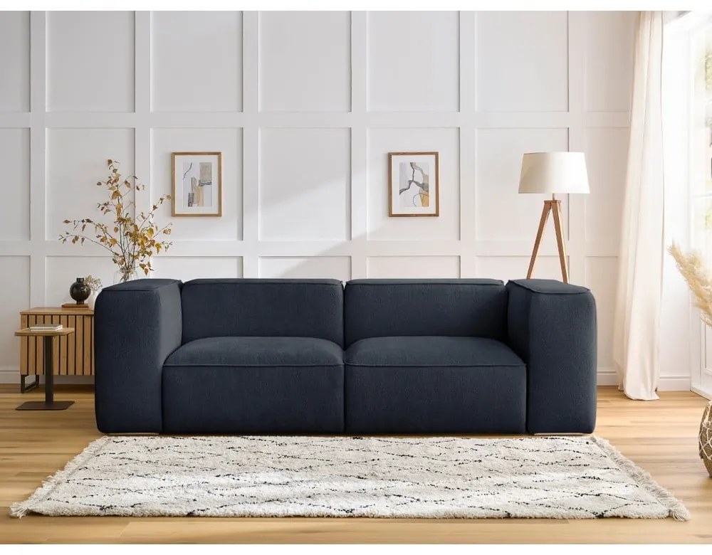 Ciemnoniebieska sofa 255 cm Zephyr – Bobochic Paris