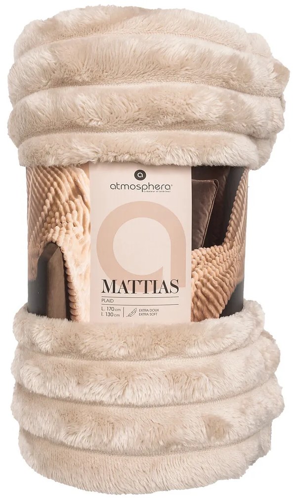 Koc w prążki ASTBOX, 130 x 170 cm