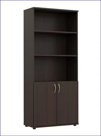 Klasyczny regał na książki wenge L8-B52