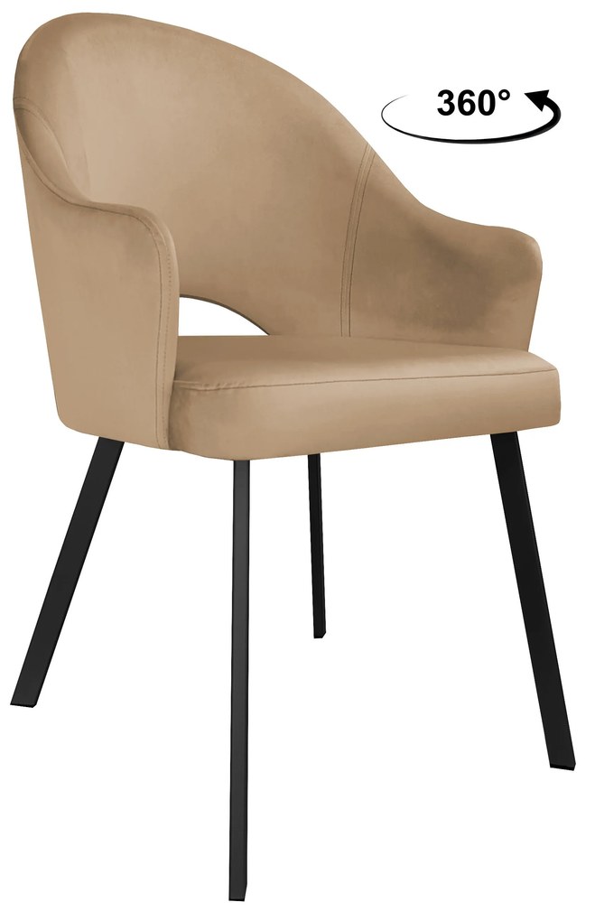 Krzesło obrotowe Velvet podstawa Profil czarna MG06