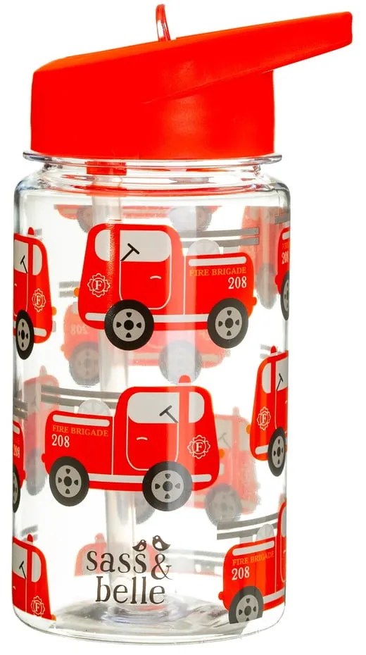 Dziecięca butelka na wodę Sass &amp; Belle Drink Up Engine, 400 ml