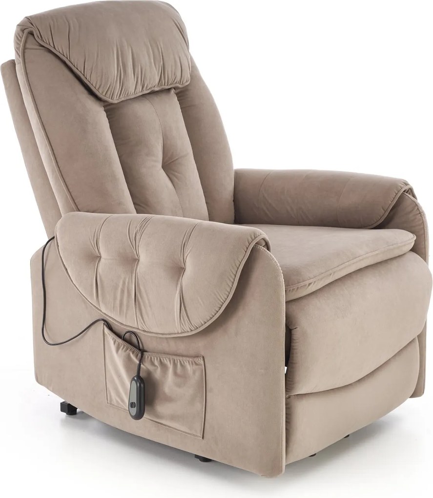 Elektrycznie rozkładany fotel z funkcją pionizacji Horton Halmar