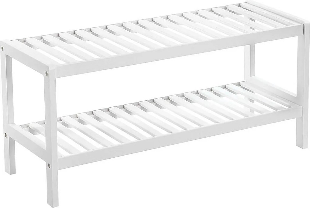 Regał na buty 70x26x33 cm biały