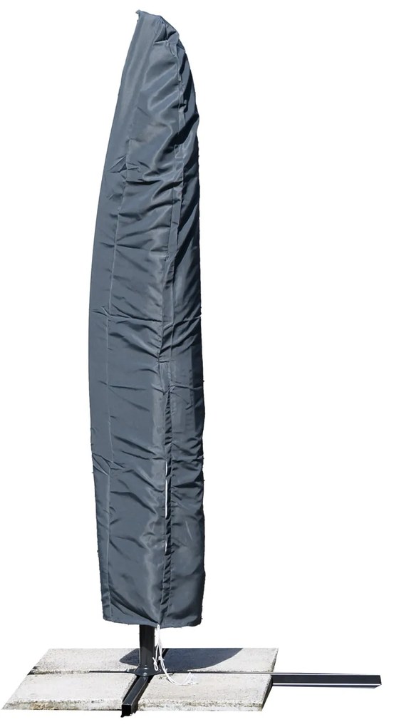 Parasol ogrodowy SOLASI 250x250 cm, grafitowy
