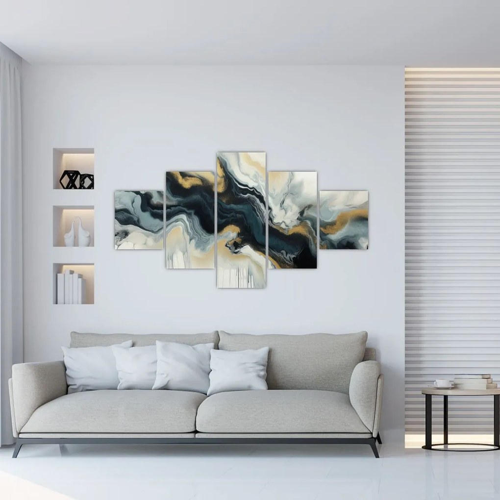 Obraz - Rysunek marmurkowy (125x70 cm)