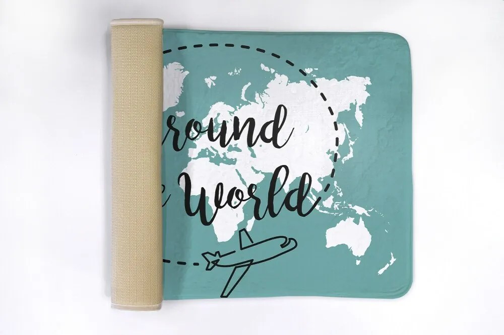 Dywanik łazienkowy antypoślizgowy Dywanik łazienkowy antypoślizgowy Mapa Świat