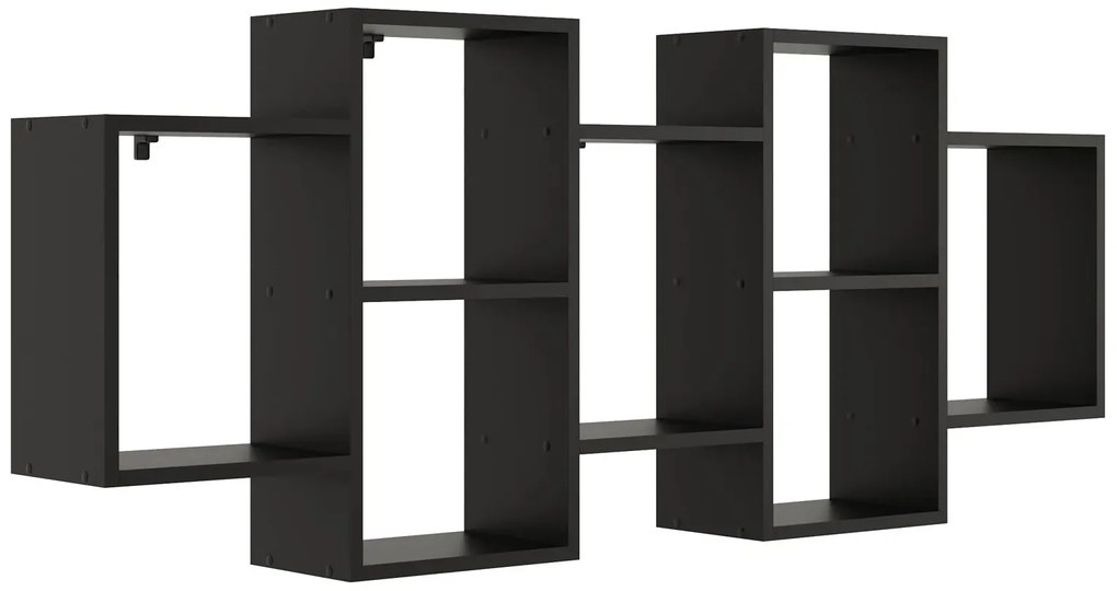 Czarna Minimalistyczna Półka Ścienna H0-G01
