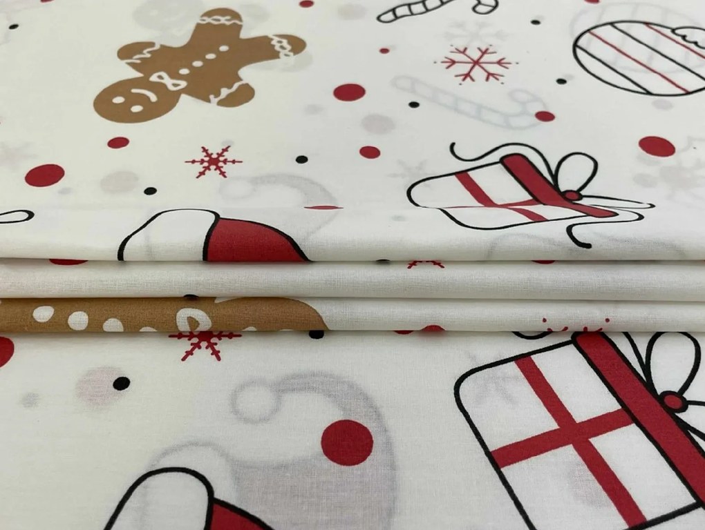 PrzytulneMieszkanie.pl PrzytulneMieszkanie.pl Bawełniana pościel GINGER JOY biała Rozmiar pościeli: 70 x 90 cm | 140 x 200 cm